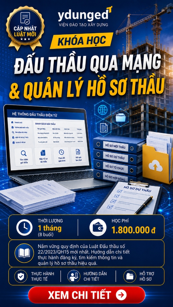 Khóa học Đấu thầu qua mạng & Quản lý hồ sơ thầu