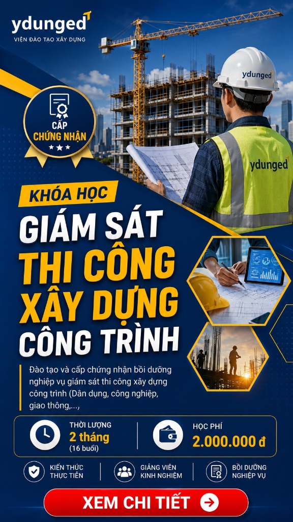 Khóa học Giám sát thi công xây dựng công trình