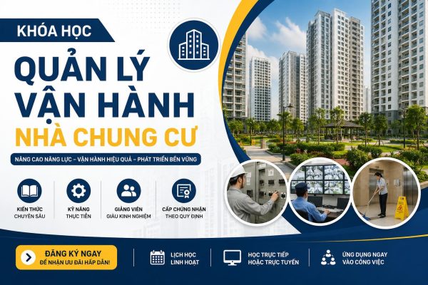 KHÓA HỌC QUẢN LÝ VẬN HÀNH NHÀ CHUNG CƯ MỚI NHẤT 2026 – NÂNG CAO NĂNG LỰC QUẢN LÝ TÒA NHÀ CHUYÊN NGHIỆP