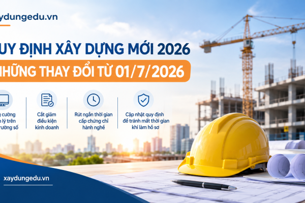 Những thay đổi đáng chú ý trong quản lý hoạt động xây dựng từ ngày 01/7/2026